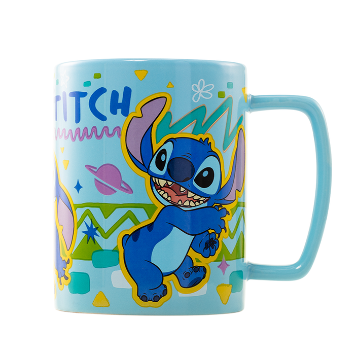 PYRAMID Tasse en céramique avec housse peluche Stitch Disney 440ml - Lavable et micro-ondable