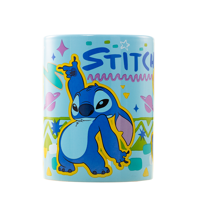 PYRAMID Tasse en céramique avec housse peluche Stitch Disney 440ml - Lavable et micro-ondable