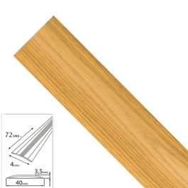 WOLFPACK LINEA PROFESIONAL Couvre-joint adhésif pour moquettes métal chêne 82,0 cm