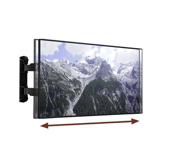 B-Tech Support mural double bras ultra-mince pour écran plat avec inclinaison et pivotement, VESA 600 x 400, idéal pour installations commerciales et domestiques B-Tech Support mural double bras ultra-mince pour écran plat avec inclinaison et pivotement, VESA 600 x 400, idéal pour installations commerciales et domestiques