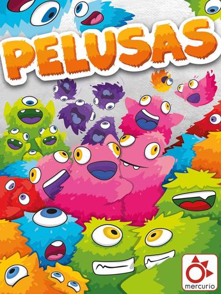 Mercurio Juego ¡Pelusas! - Jeu de cartes d'accumulation de peluches, boîte et instructions en espagnol, 8 ans et plus, 110 cartes