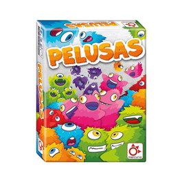 Mercurio Juego ¡Pelusas! - Jeu de cartes d'accumulation de peluches, boîte et instructions en espagnol, 8 ans et plus, 110 cartes