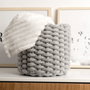 Vinthera Panier Moa 23x21 cm Gris en Textile
