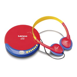 Lenco CD-021KIDS Lecteur CD portable multicolore avec casque