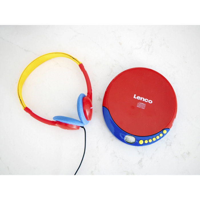 Lenco CD-021KIDS Lecteur CD portable multicolore avec casque
