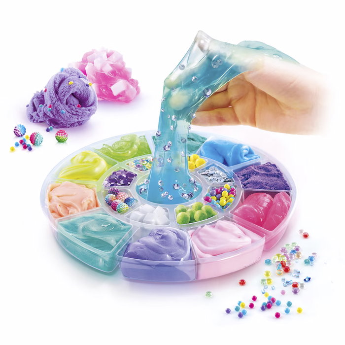 Canal Toys New Slime Wheel 10 Compounds Ssc256 - Roue à Slime avec 10 Composés et Décorations pour Expériences Sensorielles - Jouet Créatif Enfant Dès 6 Ans Canal Toys New Slime Wheel 10 Compounds Ssc256 - Roue à Slime avec 10 Composés et Décorations pour Expériences Sensorielles - Jouet Créatif Enfant Dès 6 Ans