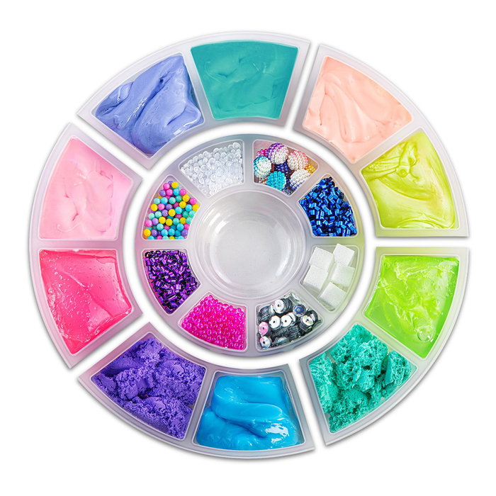 Canal Toys New Slime Wheel 10 Compounds Ssc256 - Roue à Slime avec 10 Composés et Décorations pour Expériences Sensorielles - Jouet Créatif Enfant Dès 6 Ans Canal Toys New Slime Wheel 10 Compounds Ssc256 - Roue à Slime avec 10 Composés et Décorations pour Expériences Sensorielles - Jouet Créatif Enfant Dès 6 Ans