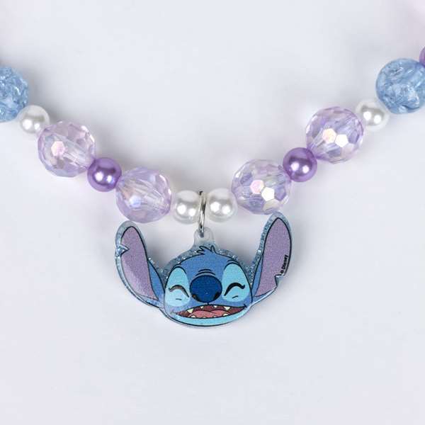 CERDÁ - Kit de bijoux 3 pièces Stitch (bracelet, collier et diadème) 12.5 x 19.0 x 1.0 cm - Dès 3 ans