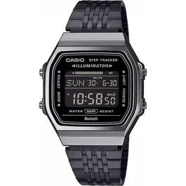 Casio ABL Montre Connectée 38 mm Noir Bluetooth Smart Compteur de Pas Mémoire 200 Tours Alarme