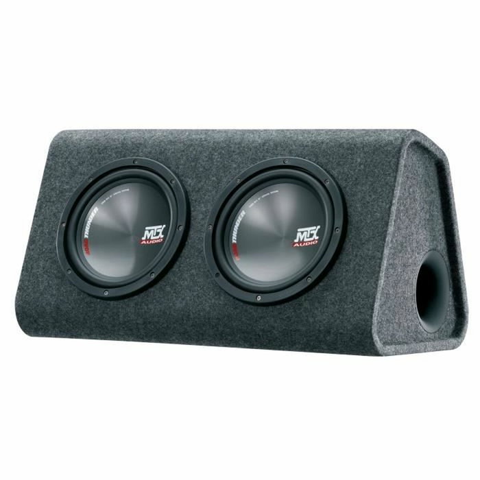 MTX Audio Caisson de grave actif RTP8x2 avec 2 subwoofers de 20 cm, 240W RMS, Noir MTX Audio Caisson de grave actif RTP8x2 avec 2 subwoofers de 20 cm, 240W RMS, Noir