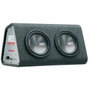 MTX Audio Caisson de grave actif RTP8x2 avec 2 subwoofers de 20 cm, 240W RMS, Noir