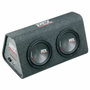 MTX Audio Caisson de grave actif RTP8x2 avec 2 subwoofers de 20 cm, 240W RMS, Noir