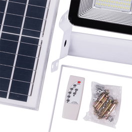 Farole LED Solar Blanco Frío 150W avec Panneau 6V et Batterie 15000mAh