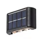 RABALUX Applique Extérieure Solaire Kangton LED 1.2W 8Lm 3000K IP44 Noir Plastique RAB-77024