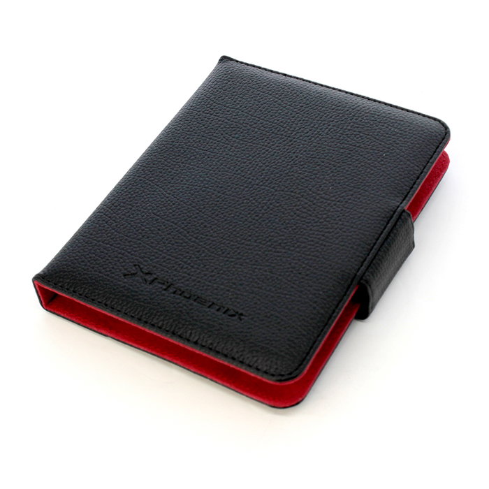 Phoenix technologies Housse Universelle pour Tablette, iPad et eBook jusqu'à 6 Pouces avec Support Pliable – Protection Rigide en Cuir Synthétique