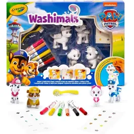 Crayola - Washimals - Set de 4 animaux à colorier Pat'Patrouille - Jeu de créativité pour enfants dès 3 ans