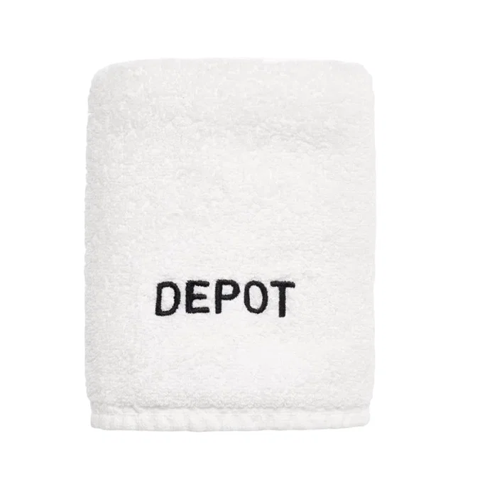 Depot Serviette Textile de Salon Blanche 40 x 80 cm Depot Serviette Textile de Salon Blanche 40 x 80 cm