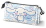 Karactermania Trousse Triple Cinnamoroll Candy Bleu
