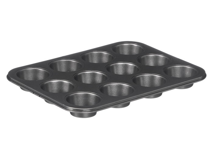KINVARA Moule rectangulaire acier 12 trous gris