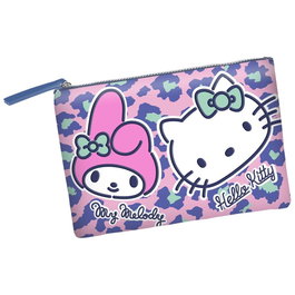 Karactermania Nécessaire de Voyage ou Plage Hello Kitty Safari à Fermeture Éclair - 22,5x30,5x2 cm