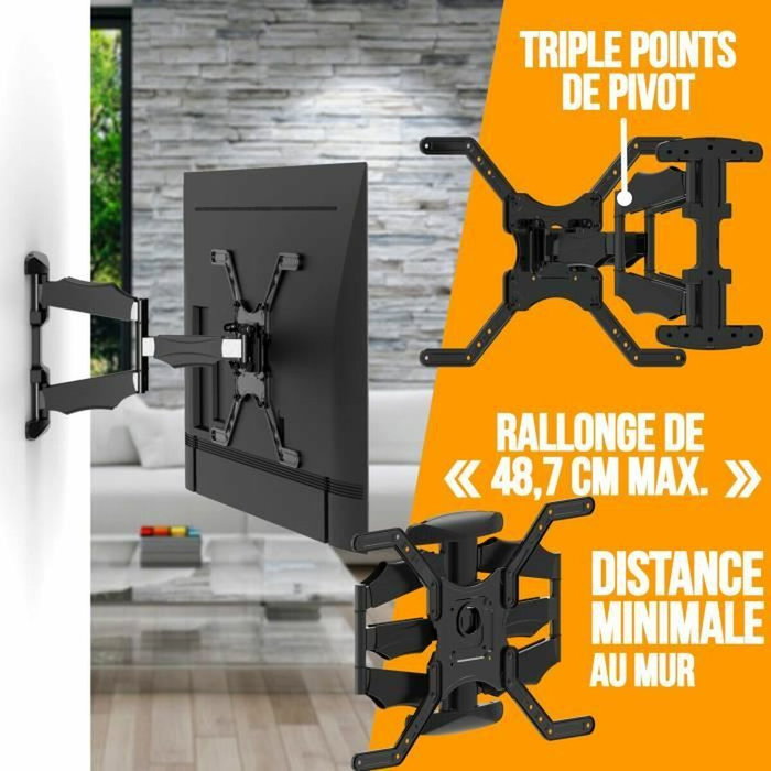 Nanook Support Mural Orientable pour TV 40-65 Pouces