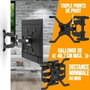 Nanook Support Mural Orientable pour TV 40-65 Pouces