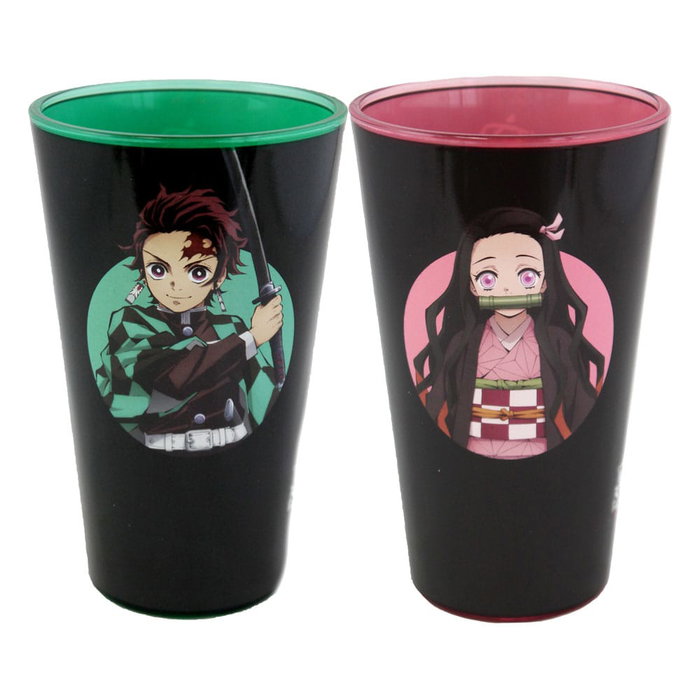 Demon Slayer pack 2 verres Tanjiro & Nezuko 473 ml Demon Slayer pack 2 verres Tanjiro & Nezuko 473 ml