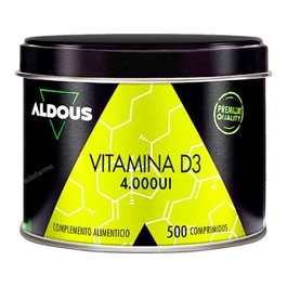 ALDOUS BIO Vitamine D3 4000 UI 500 Comprimés