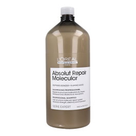 L'Oréal Série Expert Absolut Repair Molecular Champú Reparador - Réparation Moléculaire, Sans Sulfates, Pour Cheveux Abîmés, 1500 ml