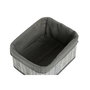 Set de basket DKD Home Decor Blanc Gris Bambou Bois MDF 51 x 35 x 33 cm
