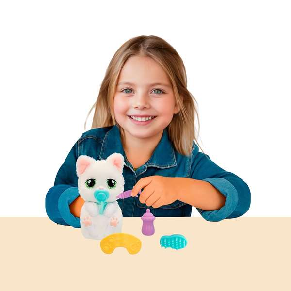 Imc Toys Baby Paws Gato Peluche Nouveau-né avec Accessoires