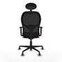 Piqueras y Crespo Chaise de Bureau avec Appui-tête 1D036G1 Bordeaux