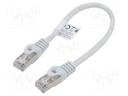 LANBERG Cordon de raccordement Cat 5e F/UTP RJ45 0,25m gris