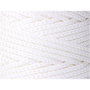 Cordon EDM 87918 Blanc Polyester 5 mm x 200 m Tressé