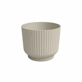Artevasi Pot de fleurs Miami Wavy - 30 cm - Creme - Volume 13 L - Dimensions 29.7 x 29.7 x 25.1 cm