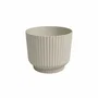 Artevasi Pot de fleurs Miami Wavy - 30 cm - Creme - Volume 13 L - Dimensions 29.7 x 29.7 x 25.1 cm