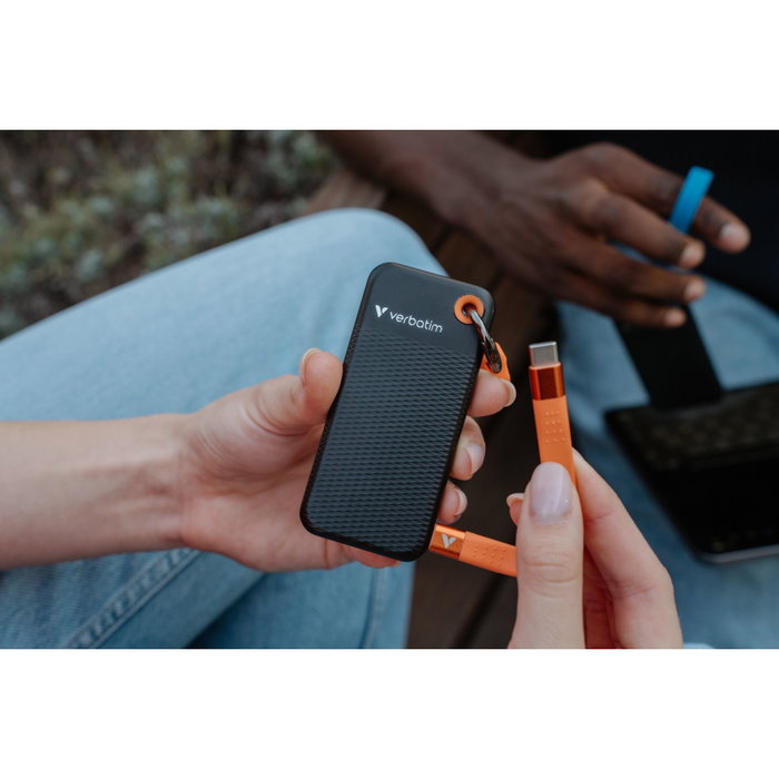 Verbatim Pocket SSD USB 3.2 1 To - Noir / Orange