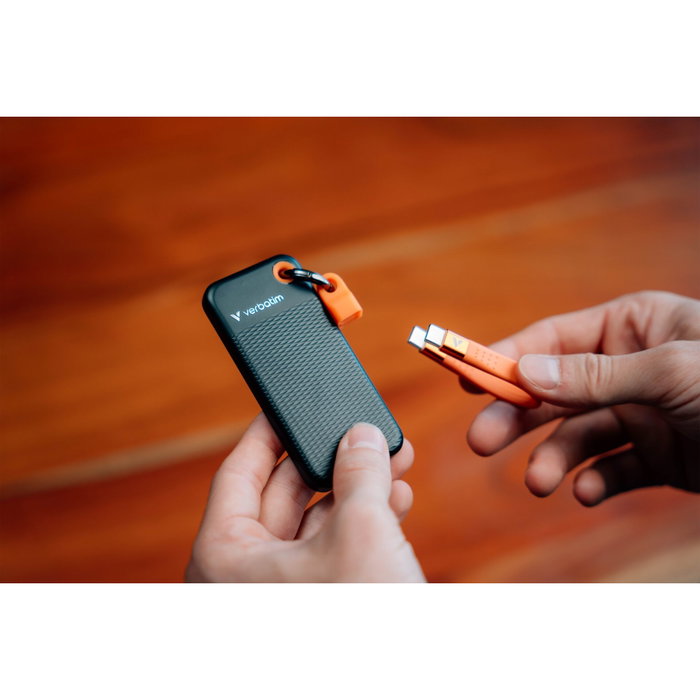 Verbatim Pocket SSD USB 3.2 1 To - Noir / Orange