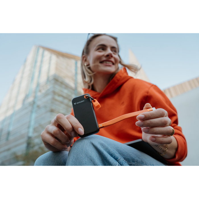 Verbatim Pocket SSD USB 3.2 1 To - Noir / Orange