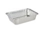 Kinvara Set de 4 plateaux rectangulaires en aluminium 22 x 15,6 x 6 cm argent 900 ml (Set de 24)