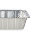 Kinvara Set de 4 plateaux rectangulaires en aluminium 22 x 15,6 x 6 cm argent 900 ml (Set de 24)