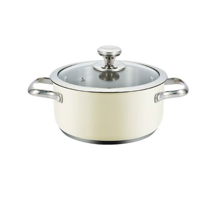 Casserole avec Couvercle Haeger PA-16H.005A Beige Ø 16 cm Casserole avec Couvercle Haeger PA-16H.005A Beige Ø 16 cm