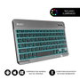 Subblim KBT-SMBL31 - Clavier Bluetooth 3.0 sans fil pour tablette/smartphone/PC, rétroéclairé 7 couleurs, design ultra-fin, QWERTY espagnol