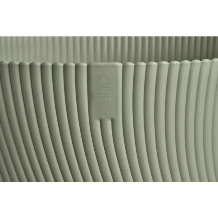 ELHO Sereh Autour 60 - Pot de fleur rond vert Ø 59 x H 51 cm, 110 L - Intérieur et extérieur
