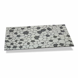 Hidalgo Paillasson effet pierres gris perle 75 x 45 x 0,5 cm