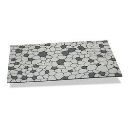 Hidalgo Paillasson effet pierres gris perle 75 x 45 x 0,5 cm