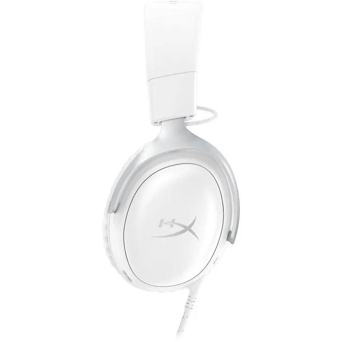 HyperX Cloud III - Casque Gamer Filaire avec Micro pour PC et Console - Blanc