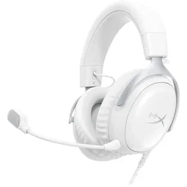 HyperX Cloud III - Casque Gamer Filaire avec Micro pour PC et Console - Blanc