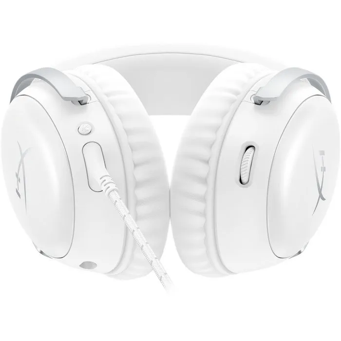 HyperX Cloud III - Casque Gamer Filaire avec Micro pour PC et Console - Blanc