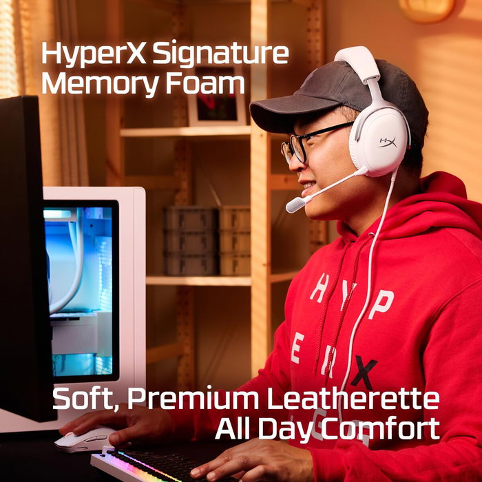 HyperX Cloud III Casque Gamer Filaire - Blanc